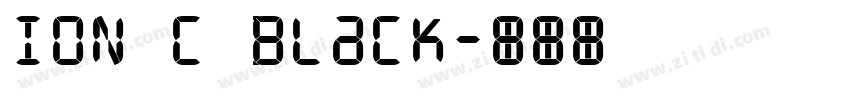 ION C Black字体转换
